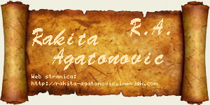 Rakita Agatonović vizit kartica